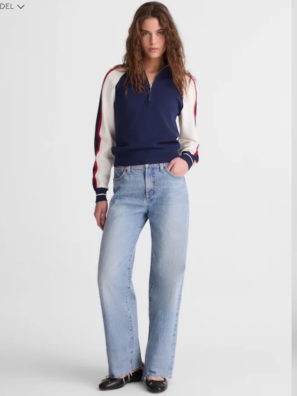 Madewell The Perfect Vintage Wide-Leg Jean - Faded Horizon WashComfort Stre